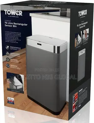 Tower Titanium 75L Sensor Waste Bin