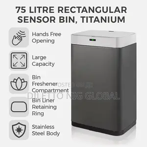 Tower Titanium 75L Sensor Waste Bin