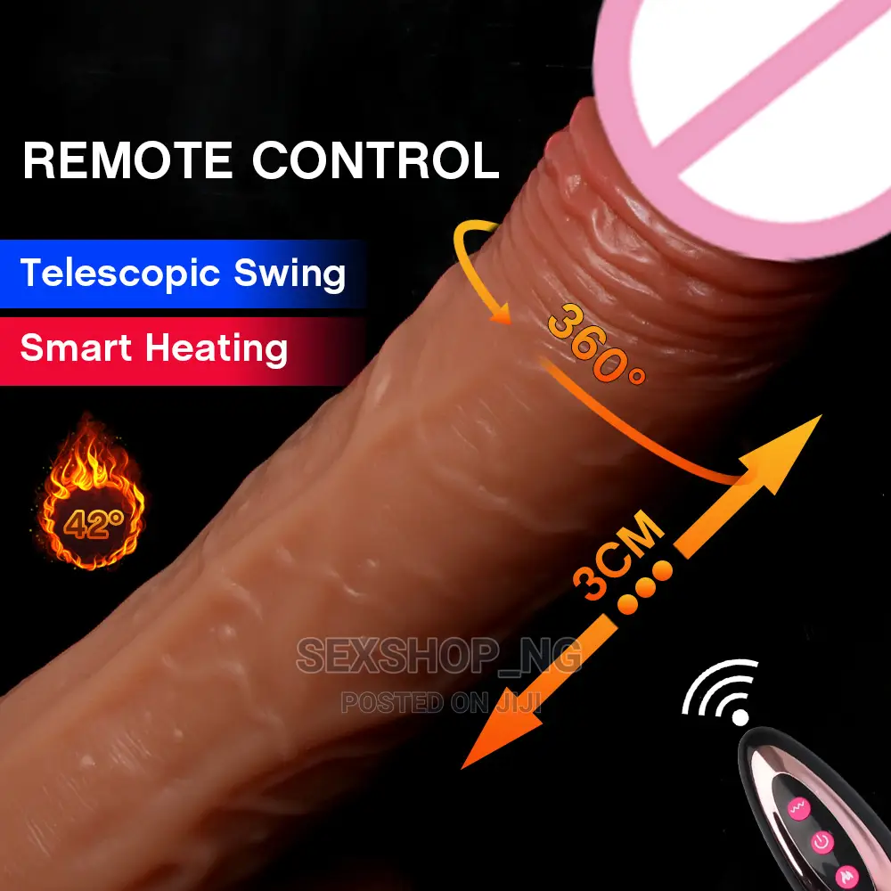 Thrusting Realistic Remote Controlled Dildo Vibrator
