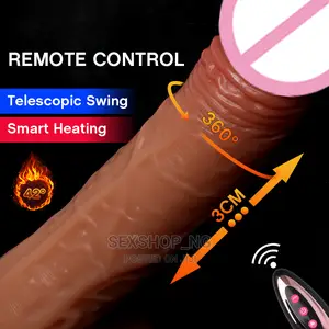 Thrusting Realistic Remote Controlled Dildo Vibrator