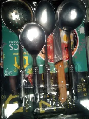 Cooking Spoon Set With Knife - 5pcs