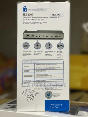 Kensington SD5200T Thunderbolt 3 Dockstation for Mac PC