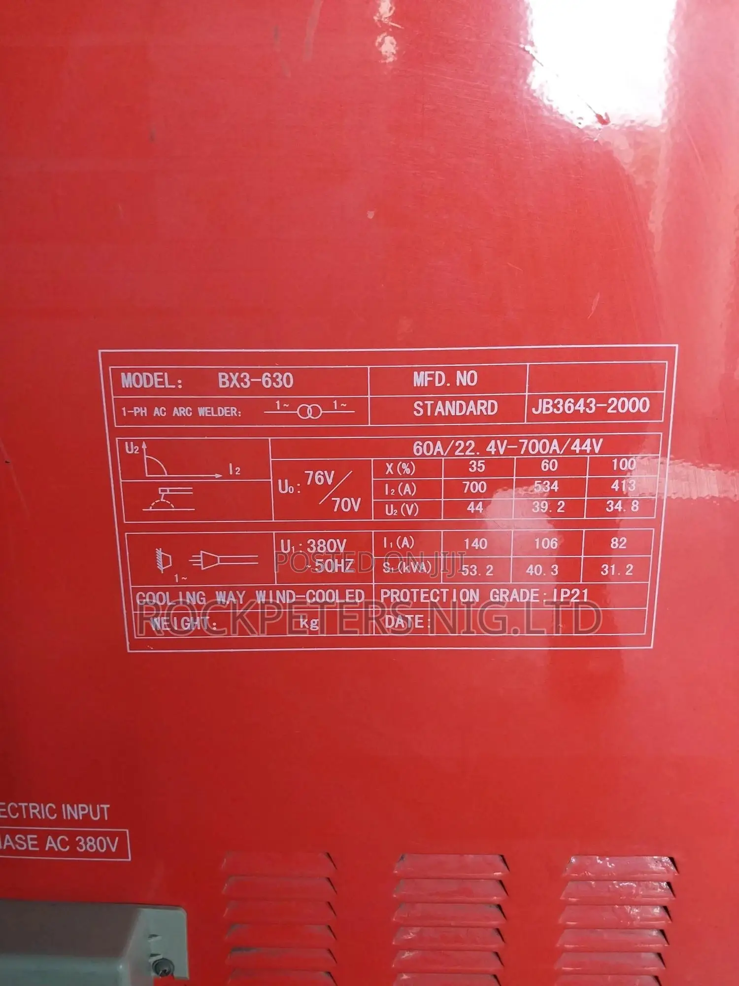 Powerflex Bx3-630 Arc Welding Machine
