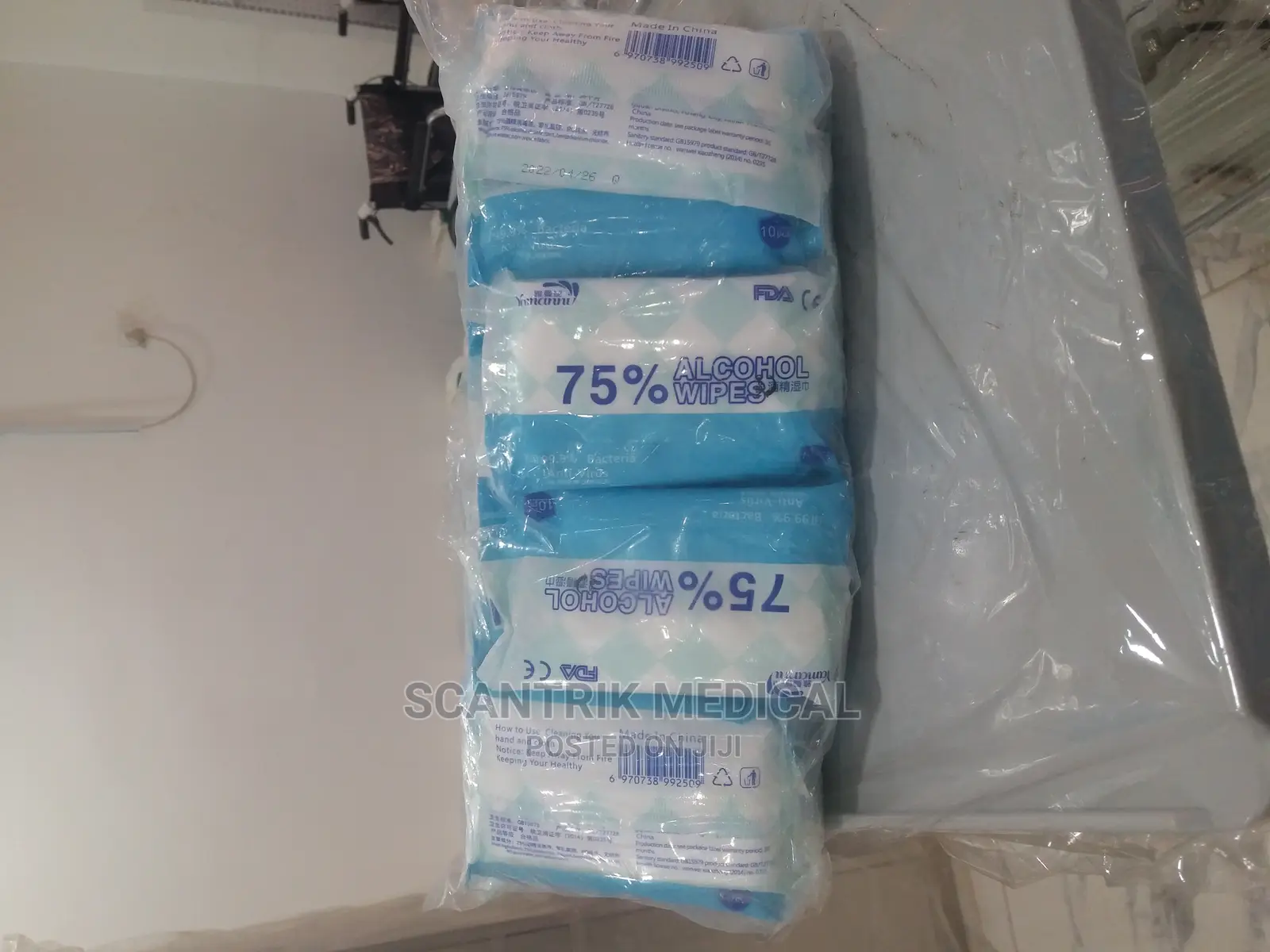 Portable Multi-Surface Antibacterial Cleaning Wipes