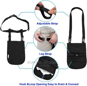Portable Urine Leg Bag Holster (Black)