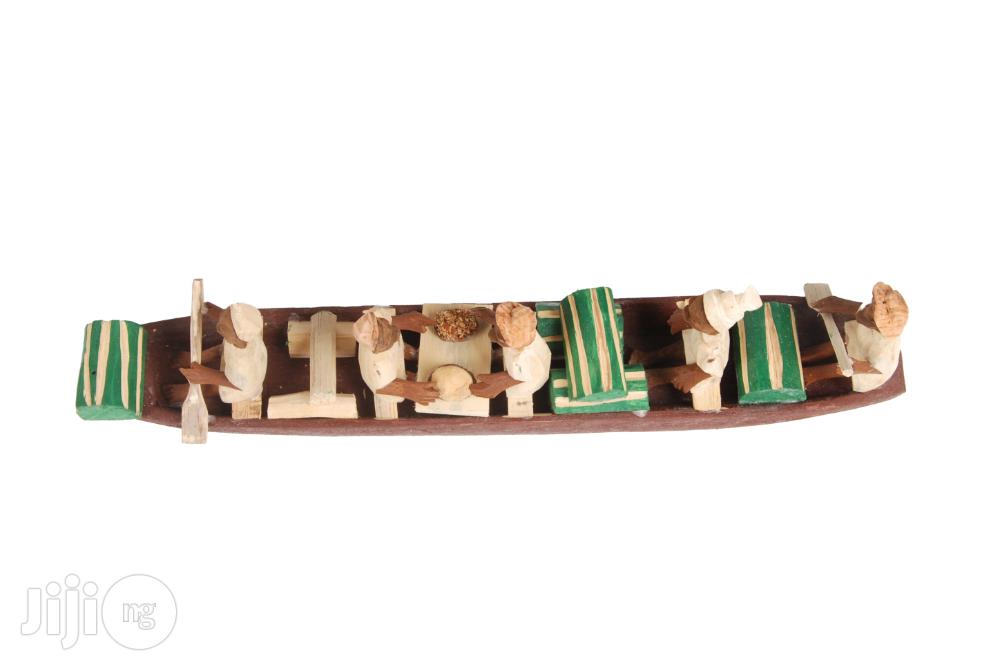5 Passengers African Boat Art Work Design