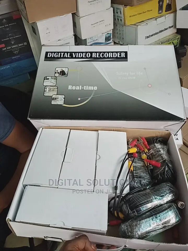 CCTV Kit Digital Video Record Wired 4 Channel Kit