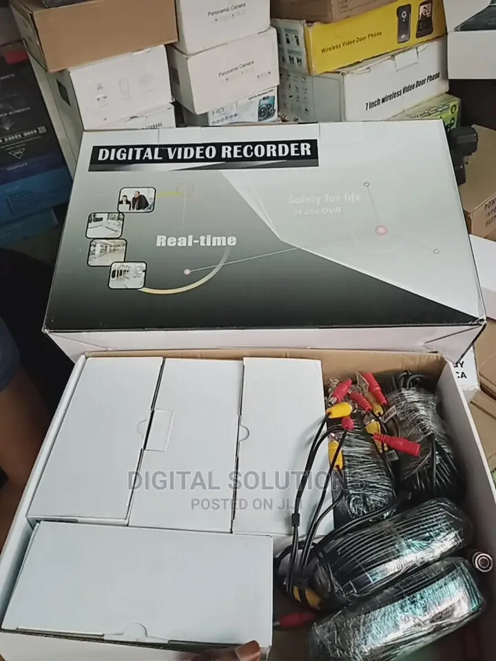 CCTV Kit Digital Video Record Wired 4 Channel Kit