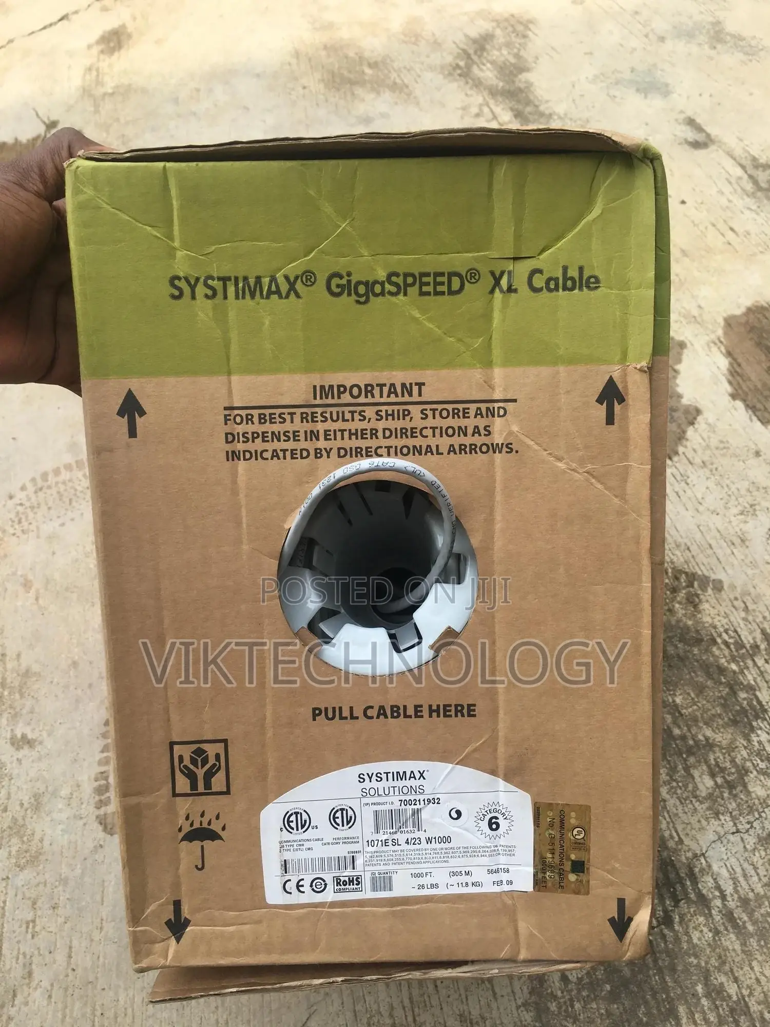 Systimax Cat6 Cable 100% Copper by 305m