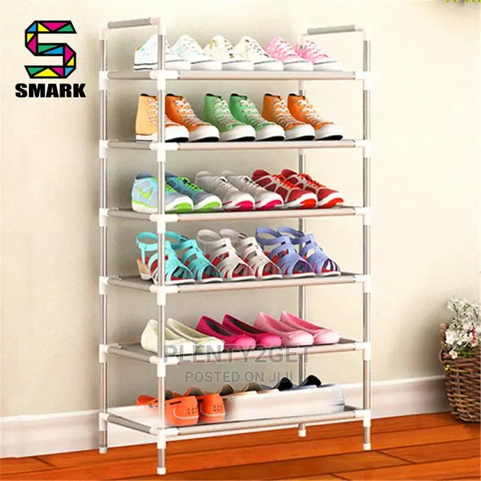 Shoe Rack Stackable Assembly Multi-Layer Shoe Clothes Organi
