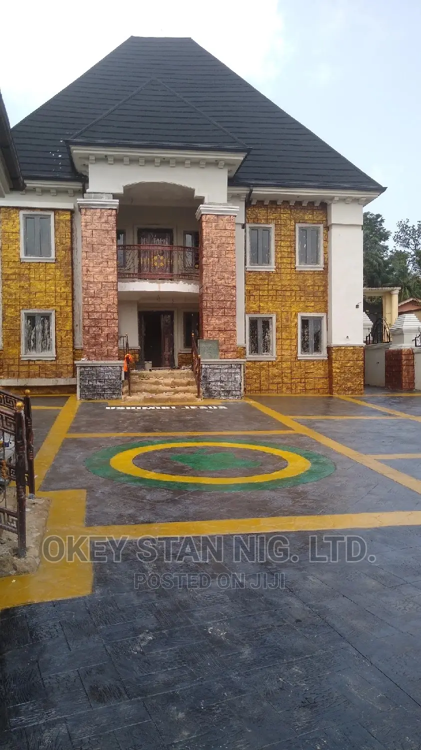 Stamped Decorative Concrete Floor.