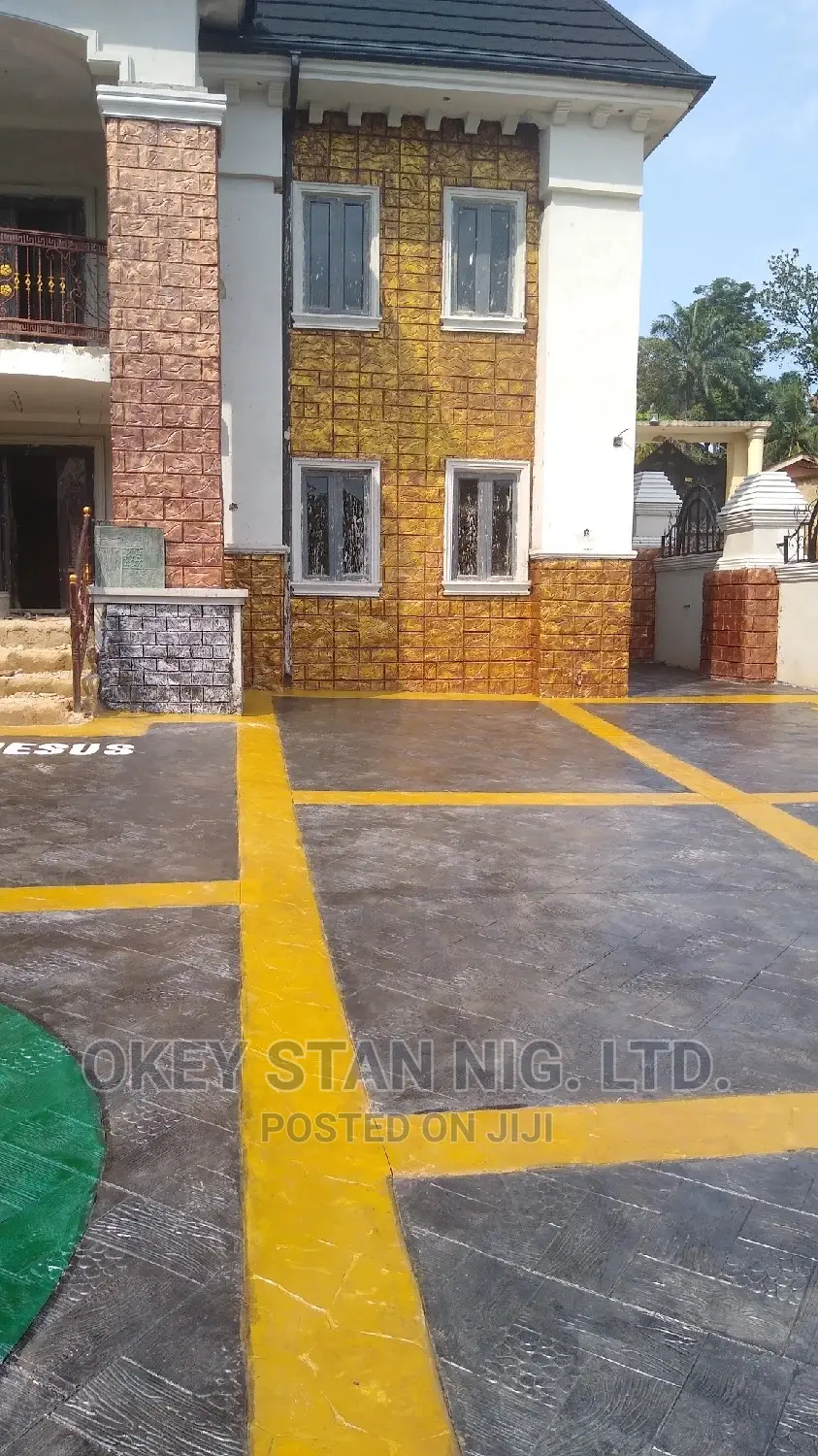 Stamped Decorative Concrete Floor.