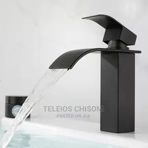 Waterfall Basin Mixer Tap Black