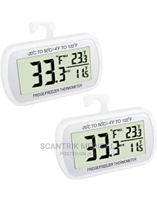 Digital Thermometer for Fridge, Timer, Temperature Gauge