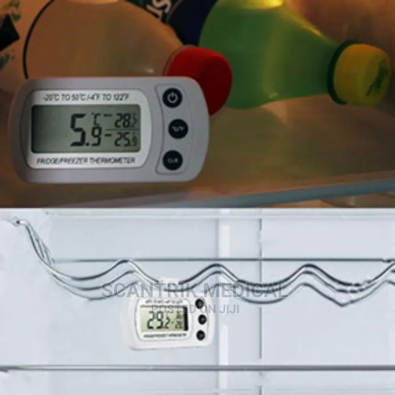 Digital Hanging Freezer Fridge Thermometer LCD Temperature
