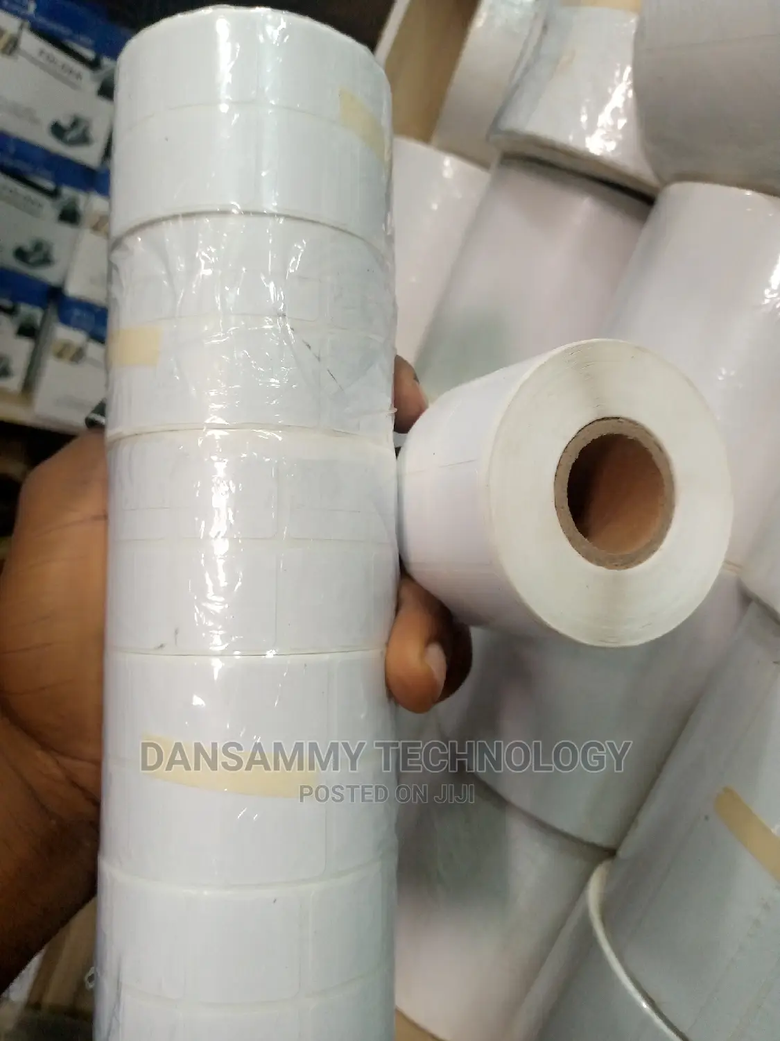 20*20mm Double Direct Thermal Label Sticker