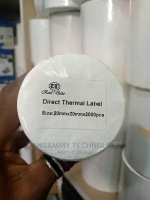 20*20mm Double Direct Thermal Label Sticker