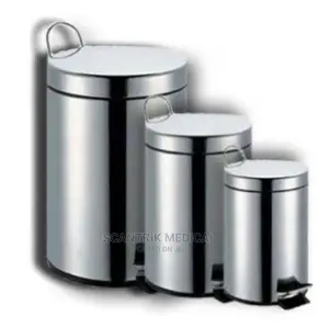 Stainless Steel Pedal Trash Bin - 12 Litres