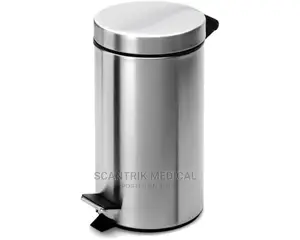 Portable Reusable Stainless Steel Pedal Bin - 12L