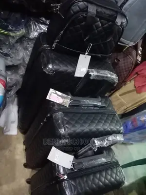 Set of 4 Imported Leather Chanel Traveling Luggage Boxes