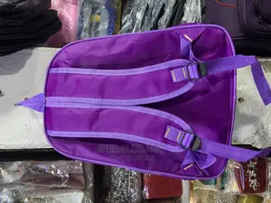 Purple Cartoon Character Medium Size School Bag