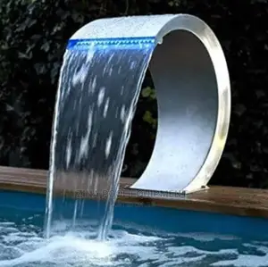 Swimming Pool Curve Water Fall