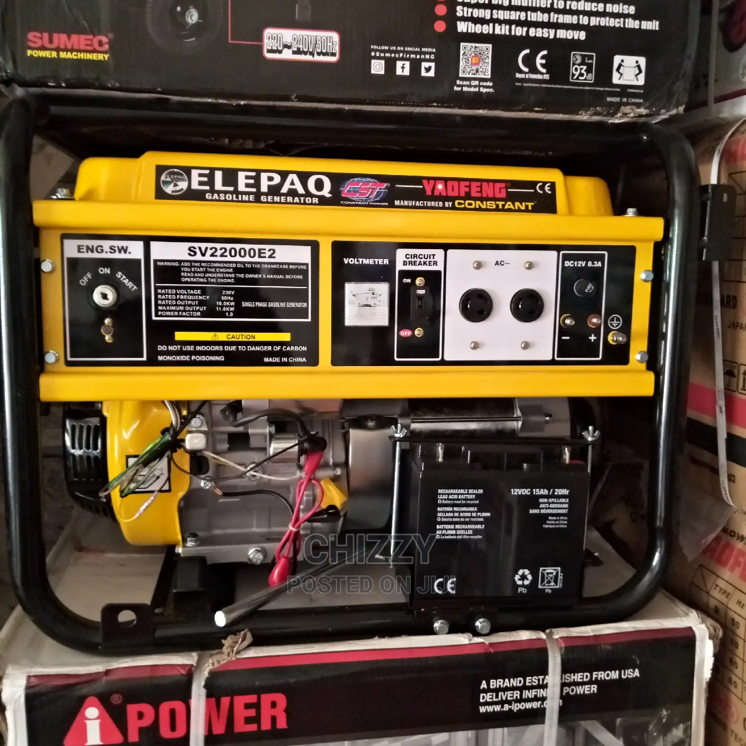 Elepaq Generator 100% Coper Wire 11kva