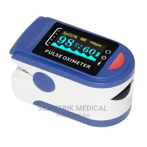 Portable Pulse Rate Monitor With Battery (Blue)