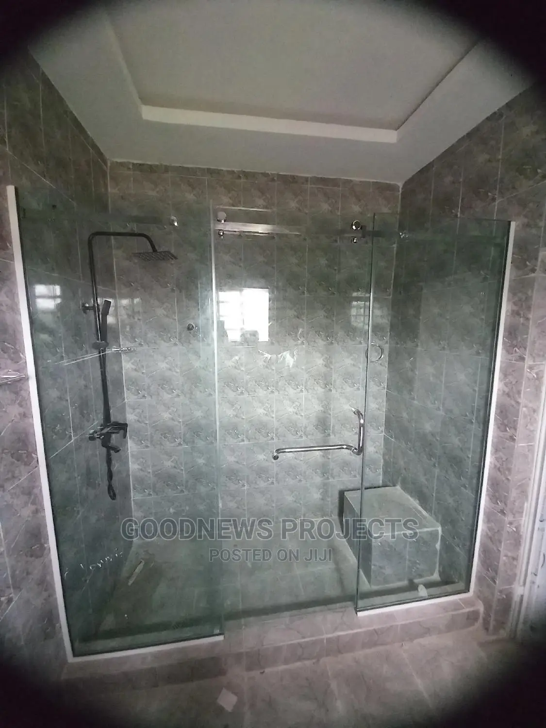 Sliding Shower Glass With Both Side Fixed