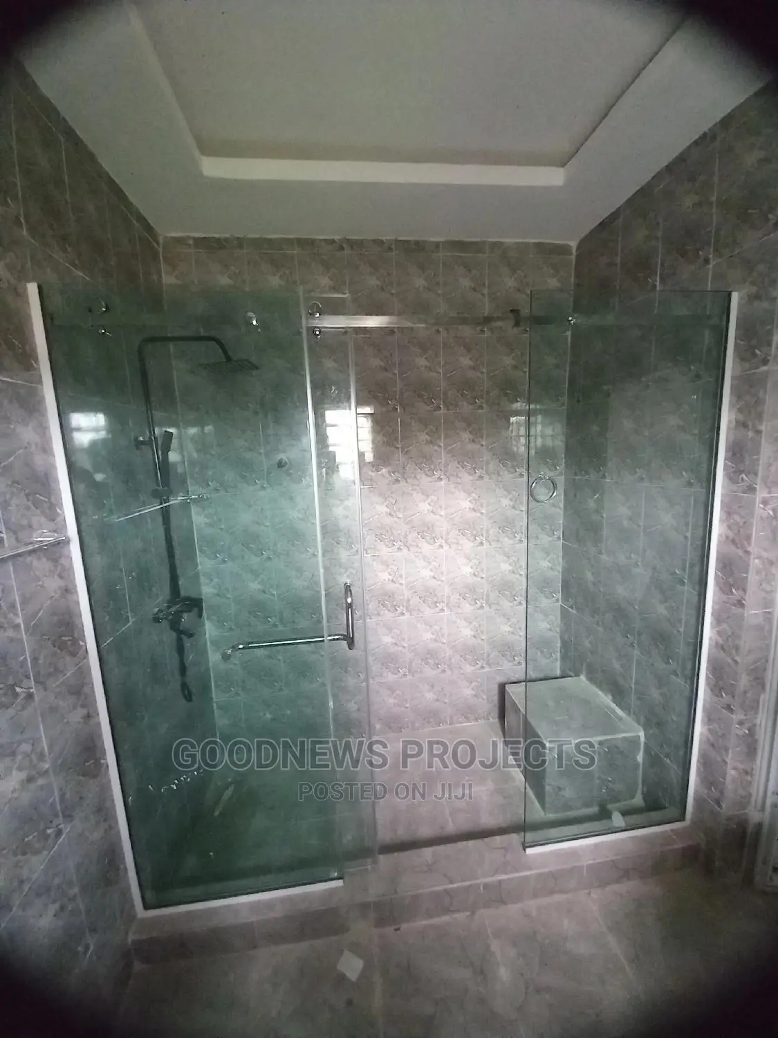 Sliding Shower Glass With Both Side Fixed
