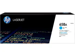 HP 658A Cyan Original Laserjet Toner Cartridge, W2001A