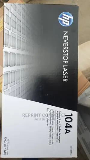 Hp Never Stop Laser Toner Cartridge 104A (W1104A)