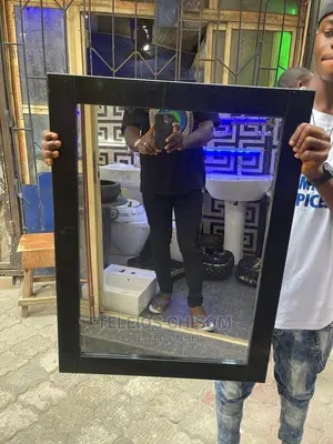 Wood Frame Mirror 1