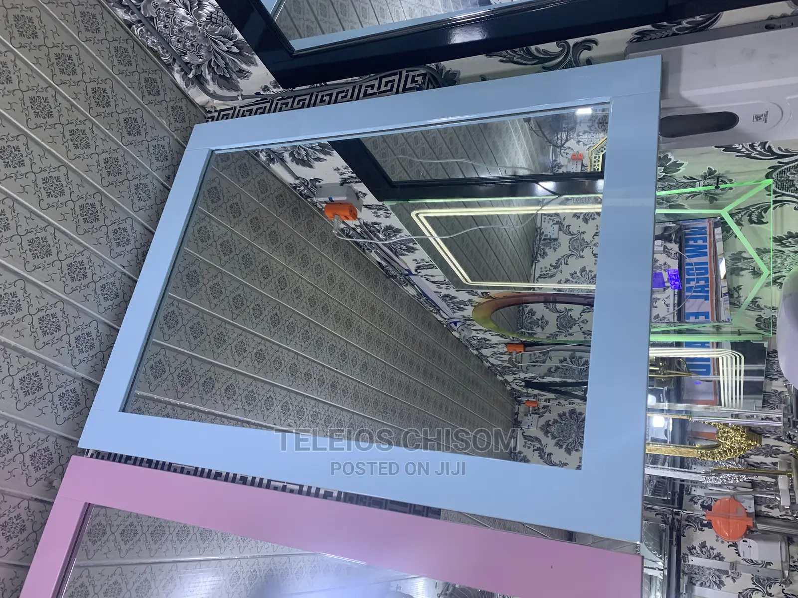 Wood Frame Mirror 1