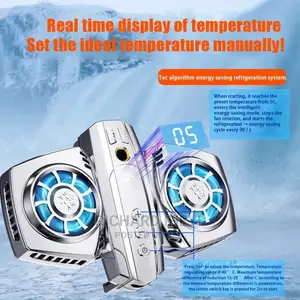 Phone Cooler Semiconductor Dual Cooling Fan Radiator