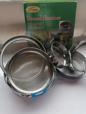 6 Pieces Set Stainless Steel Round Strainer