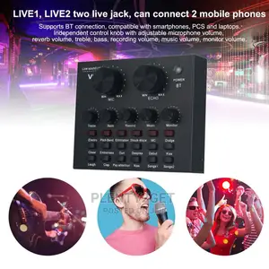 V8 Audio USB External Sound Card Live Show Soundcard