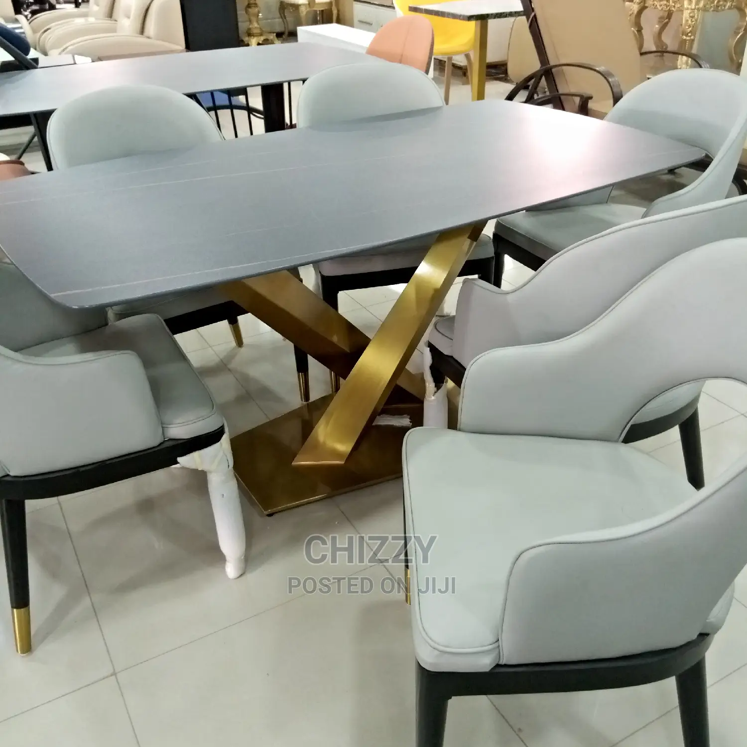 6seater Dining Glass Table