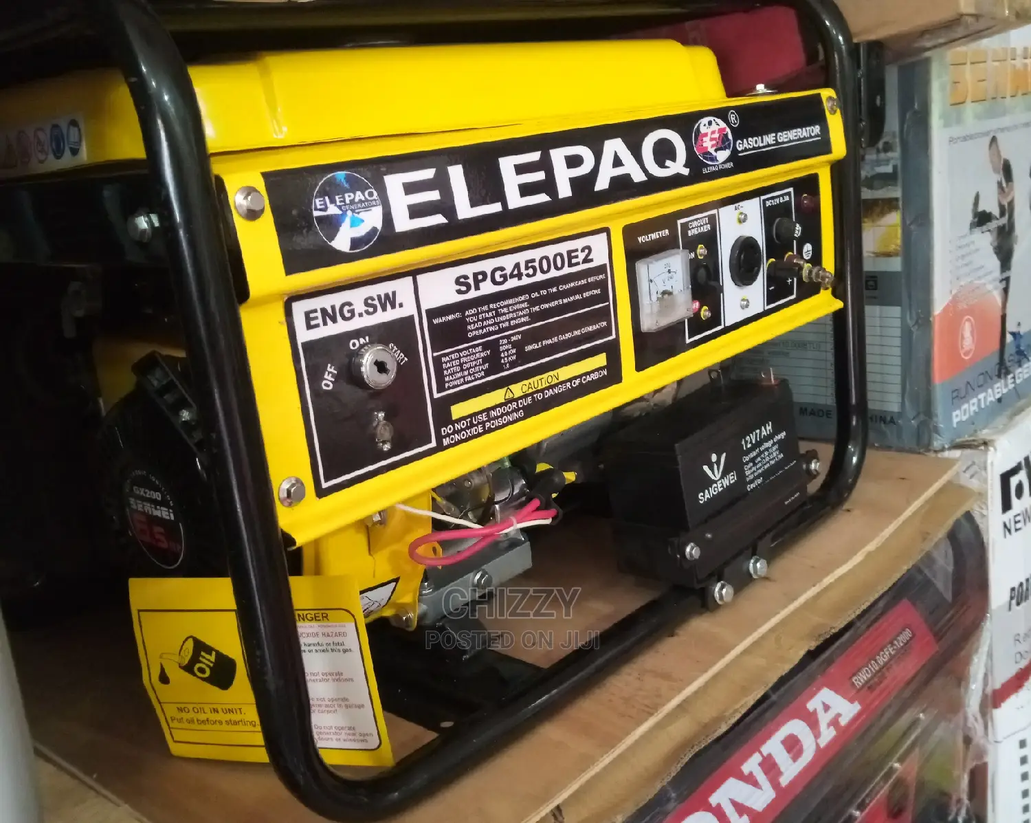 Elepaq Generator 100% Copper Wire 4.5kva