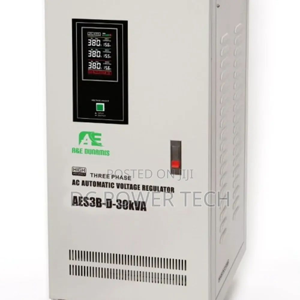 30KVA 3-Phase Servo Voltage Stabilizer 240v-456v
