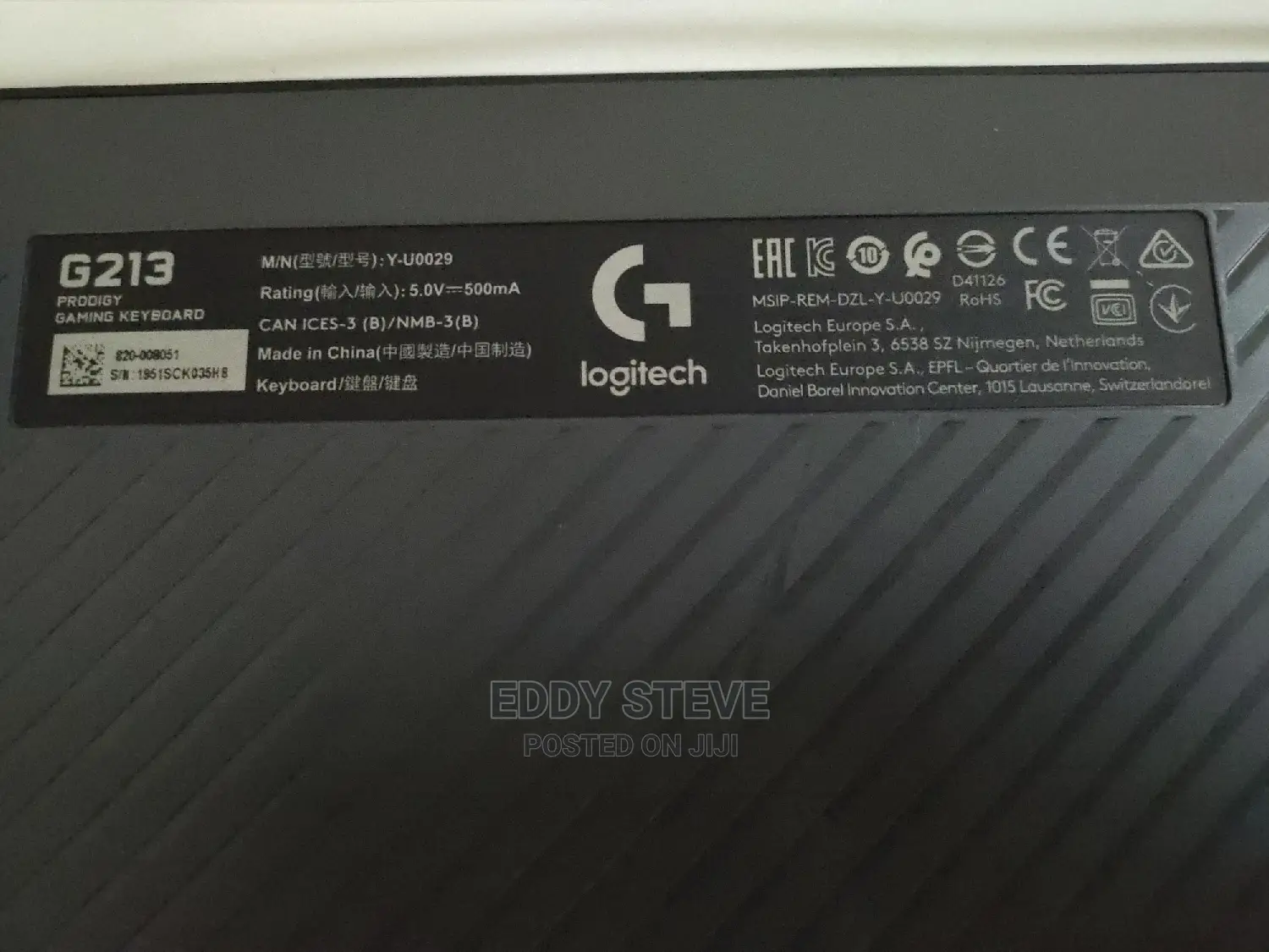 LOGITECH G213 Prodigy Gaming Keyboard