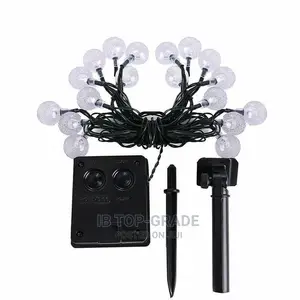 Solar String Lights Garden Decor 50 Led Crystal Globe