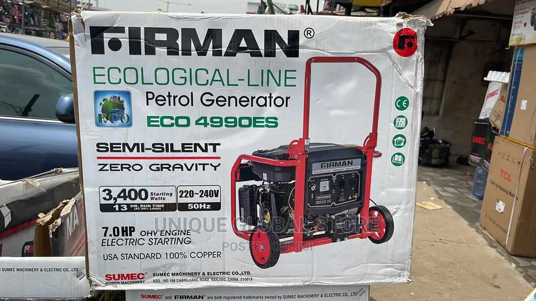Firman ECO4990ES - 3.4KVA + Key Starter - 100% Copper