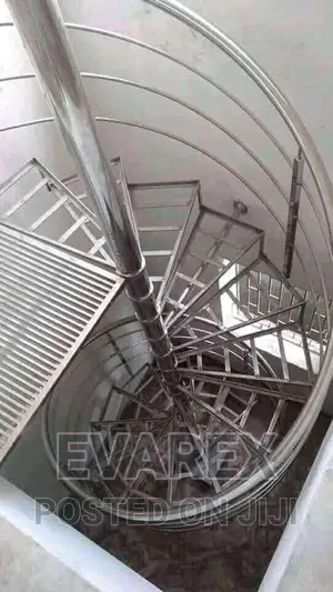 Complete Round Staircase Stainless Hand Rail