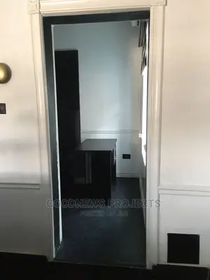 Single Black Glass Door
