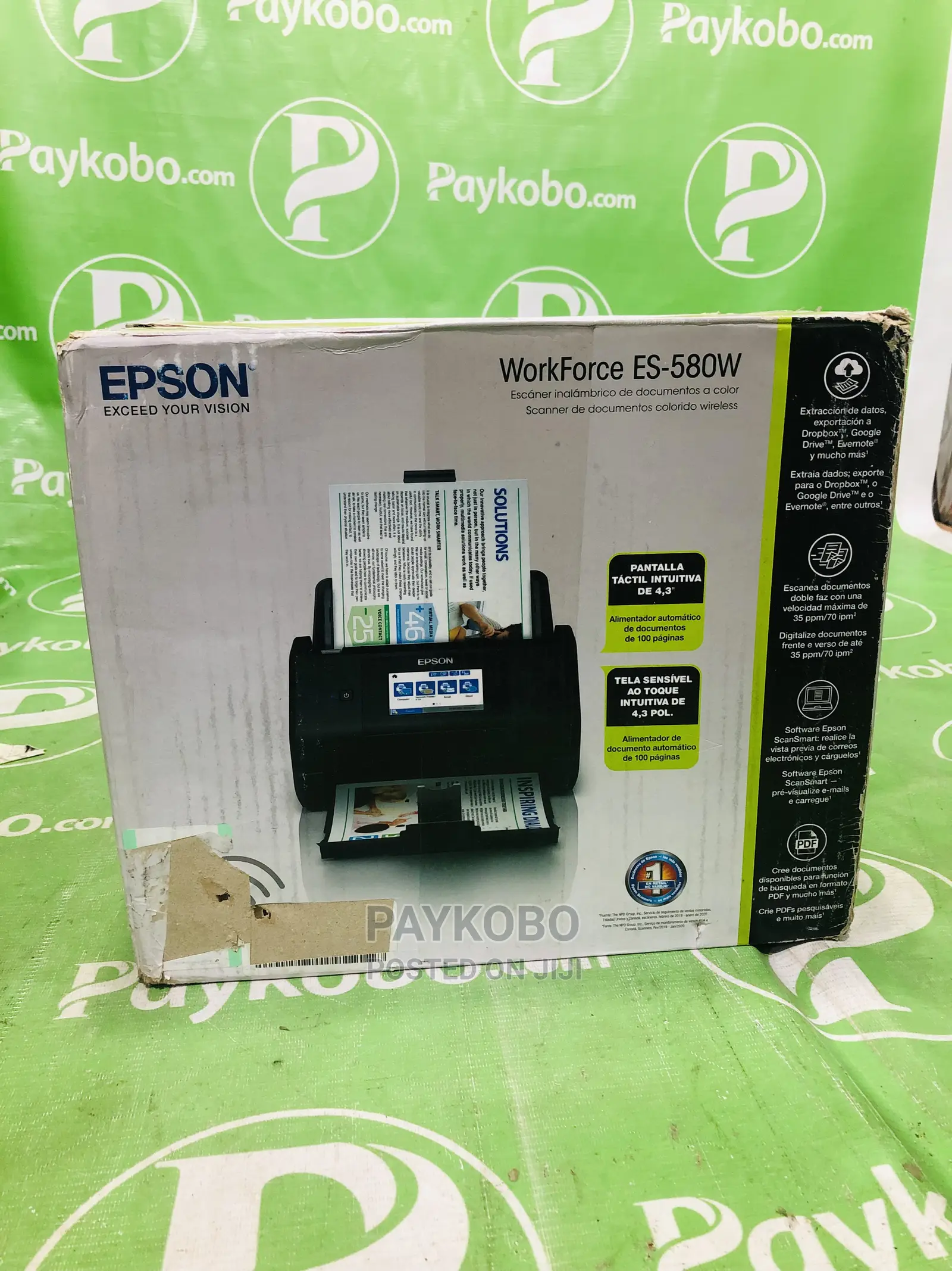 Epson Workforce ES580W Wireless Duplex Desktop Document