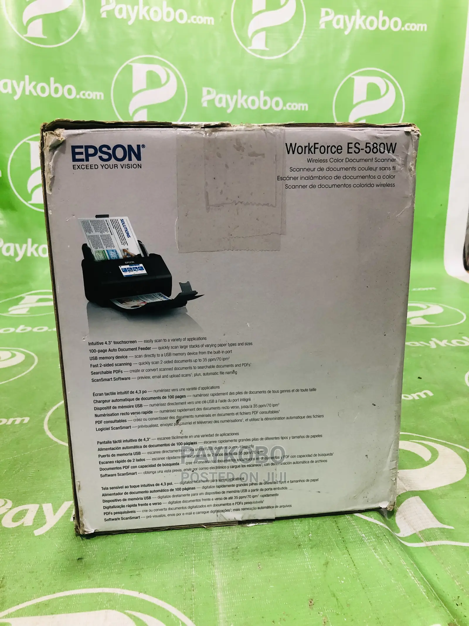 Epson Workforce ES580W Wireless Duplex Desktop Document