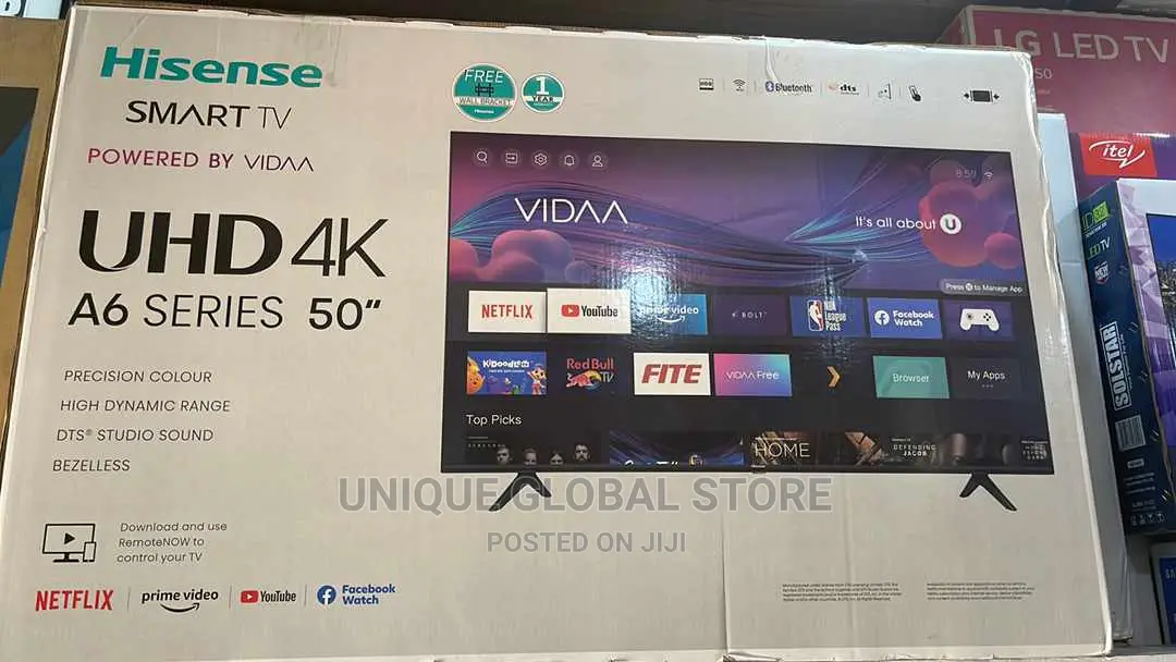 Hisense 50" Smart Uhd Frameless Tv With Wifi