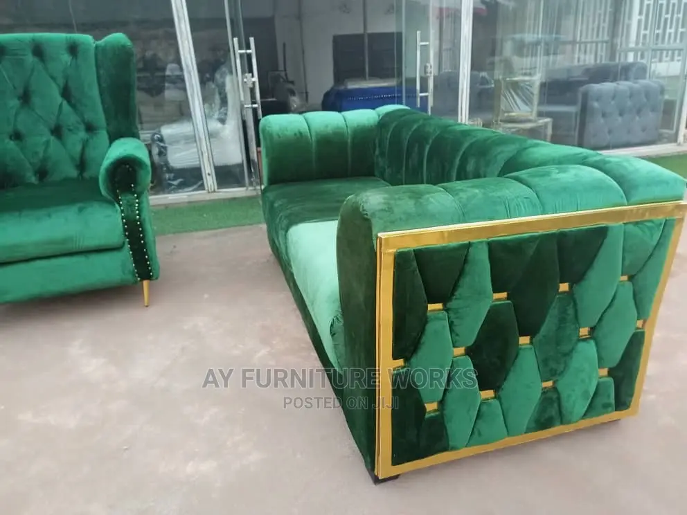 Green Set of Sofas