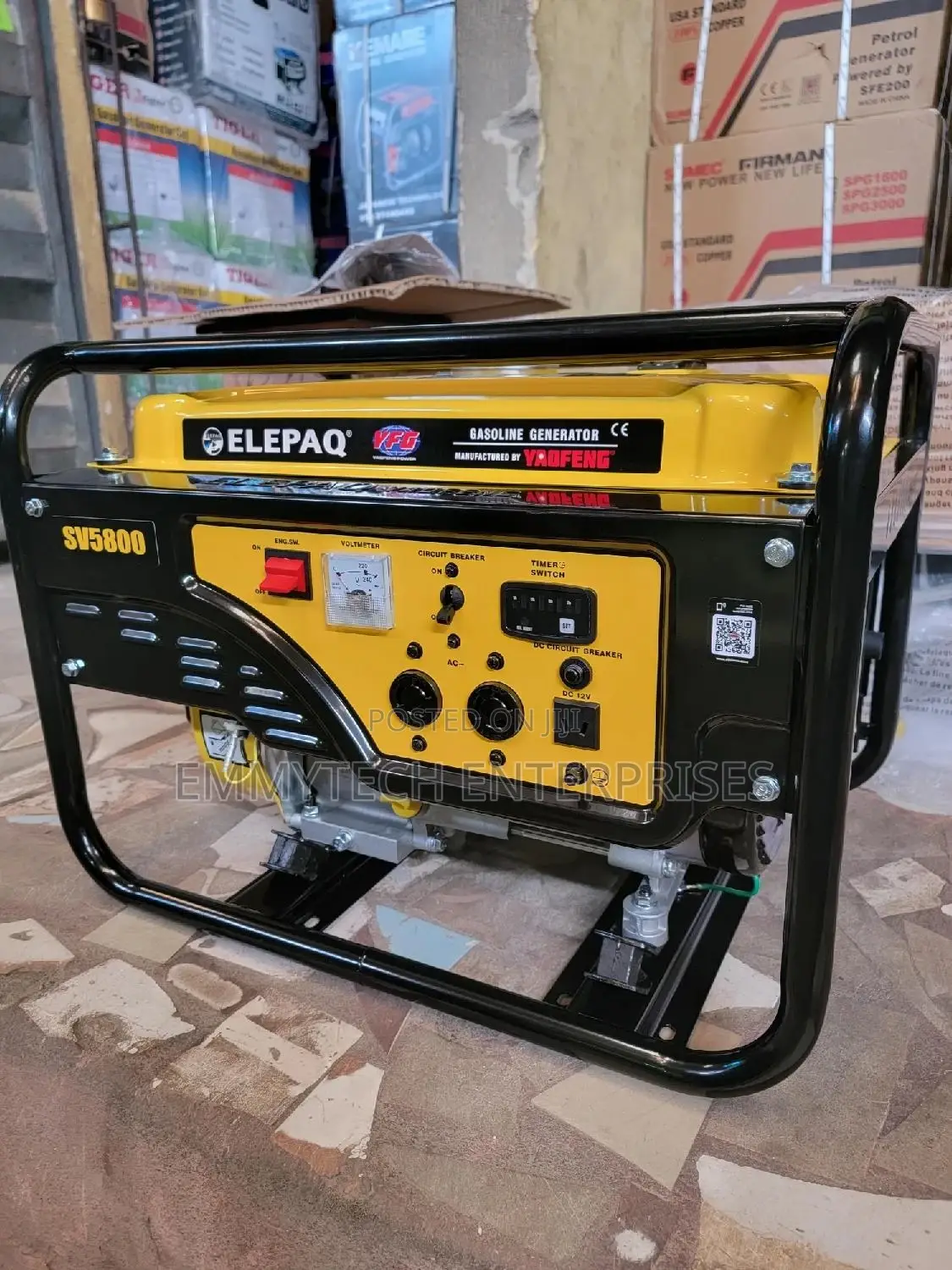 Elepaq Generator Yfg 4.5kw